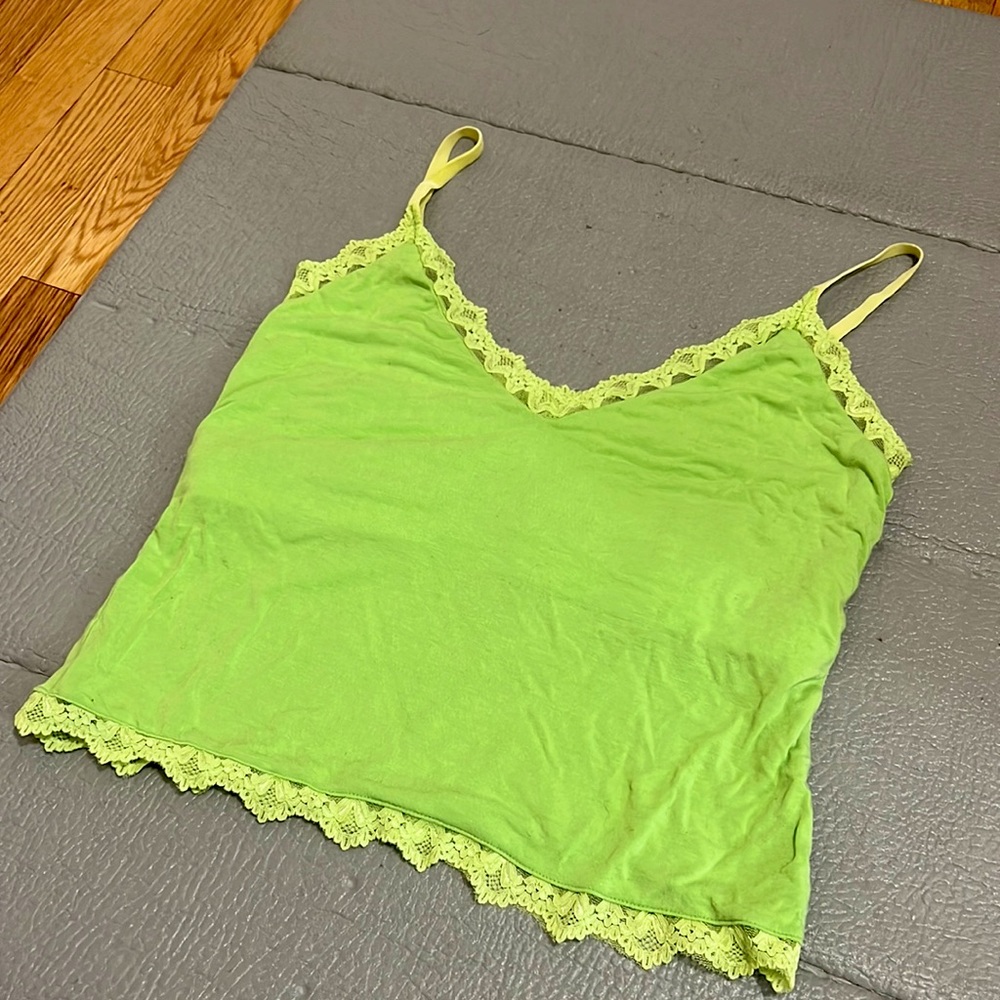 Lace detailed tank top